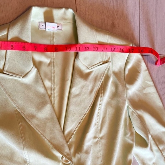 Vintage 90's pastel green long line blazer jacket - Picture 12 of 15